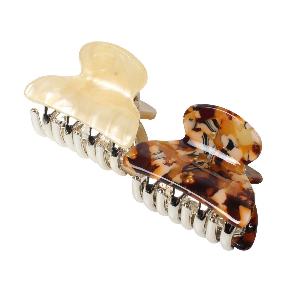 Cuizhiyu dainty 1.57-inch acrylic clip highlights marbling and secure hold.