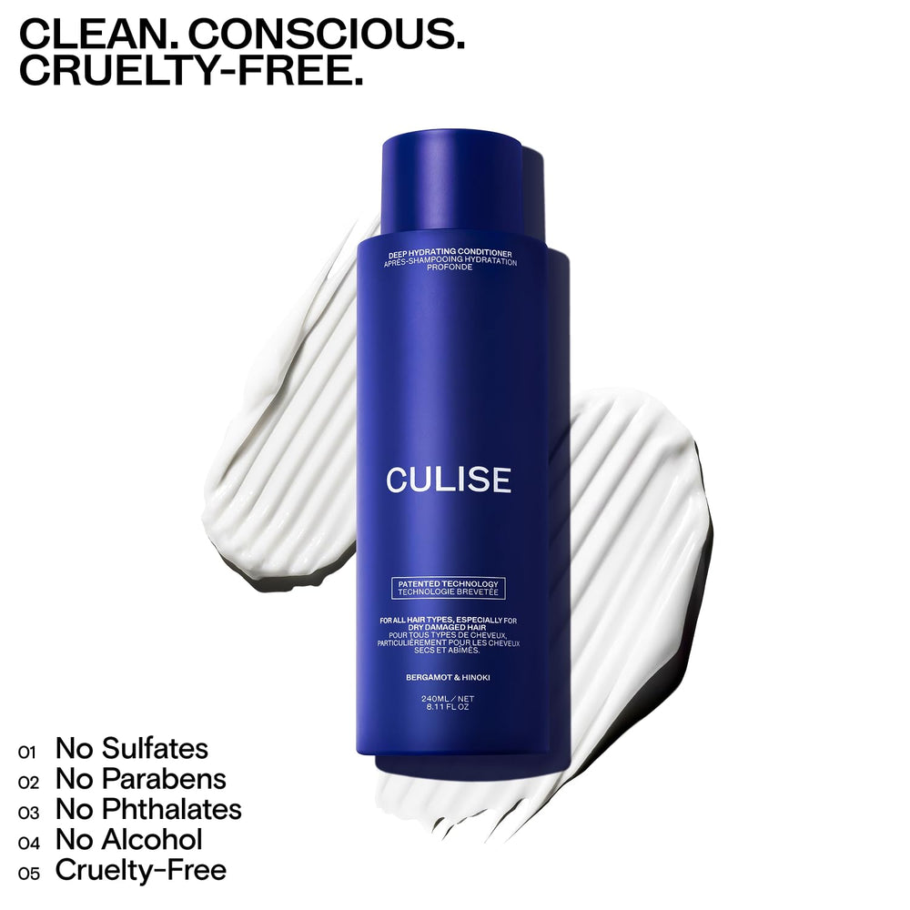 CULISE after-use hair appears smooth, shiny, and more manageable.