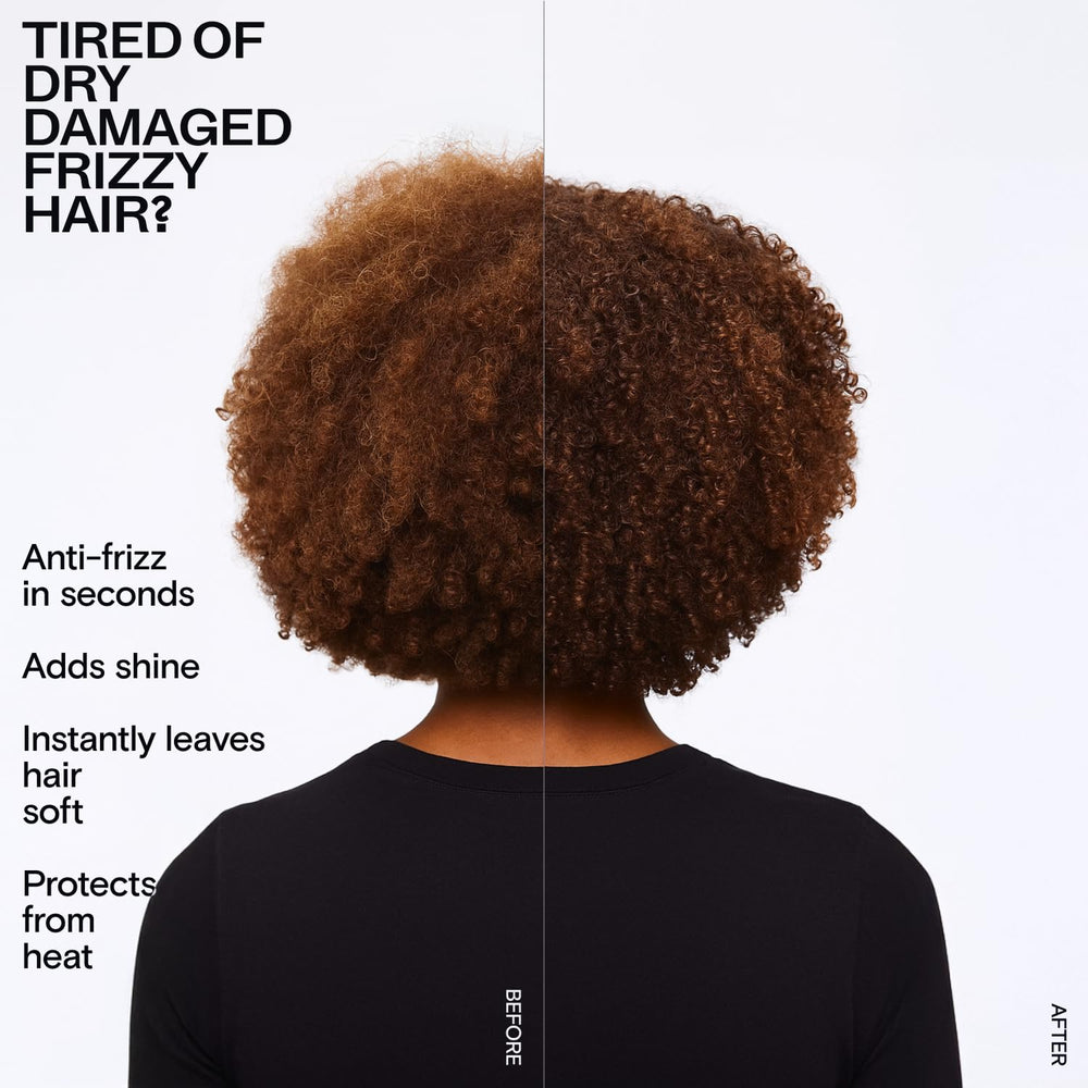 CULISE hair oil frizz-control application smooths flyaways for a sleek look