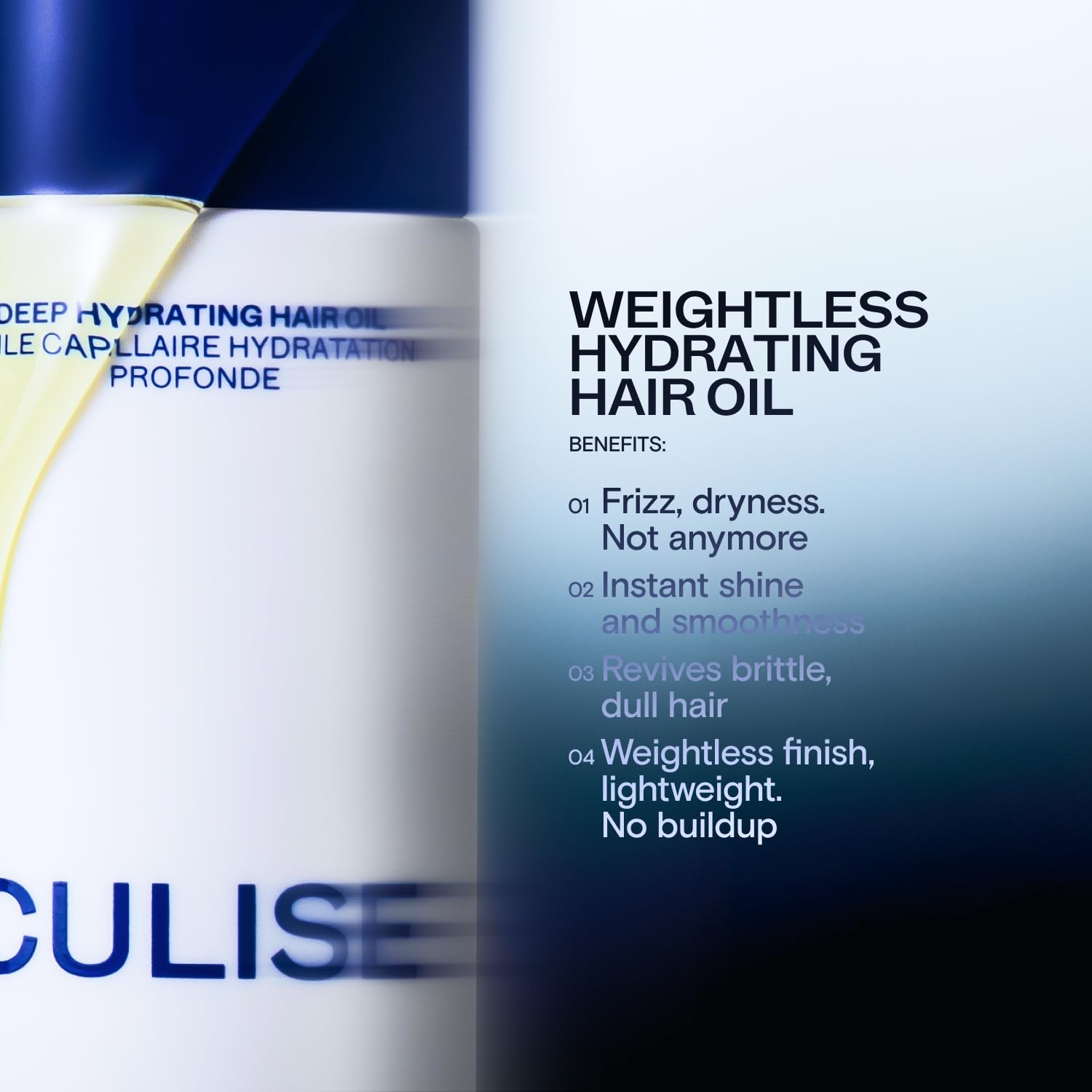 CULISE hair oil heat protection shield guards strands during styling