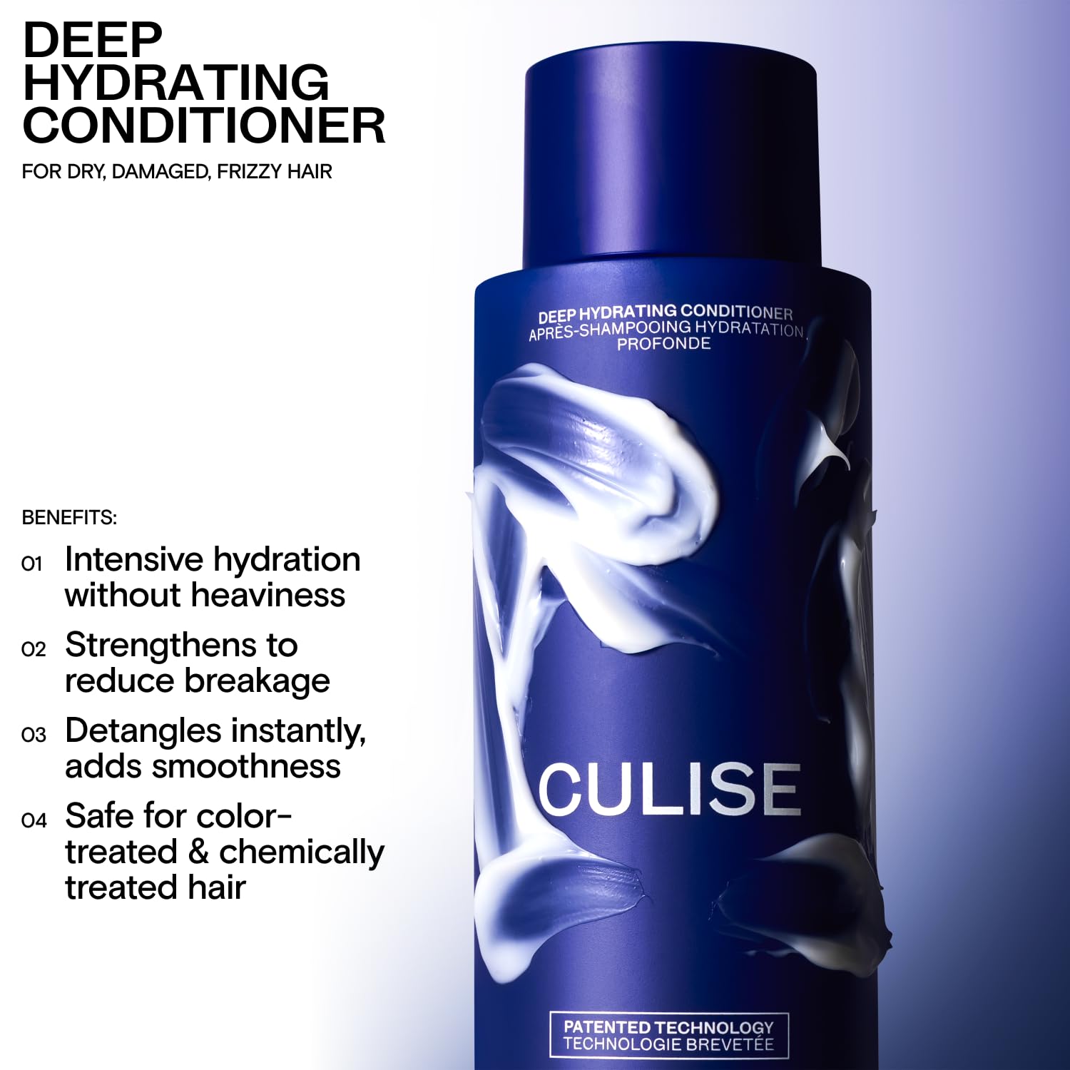 CULISE probiotics promote a balanced scalp in a microbiome-friendly conditioner concept.