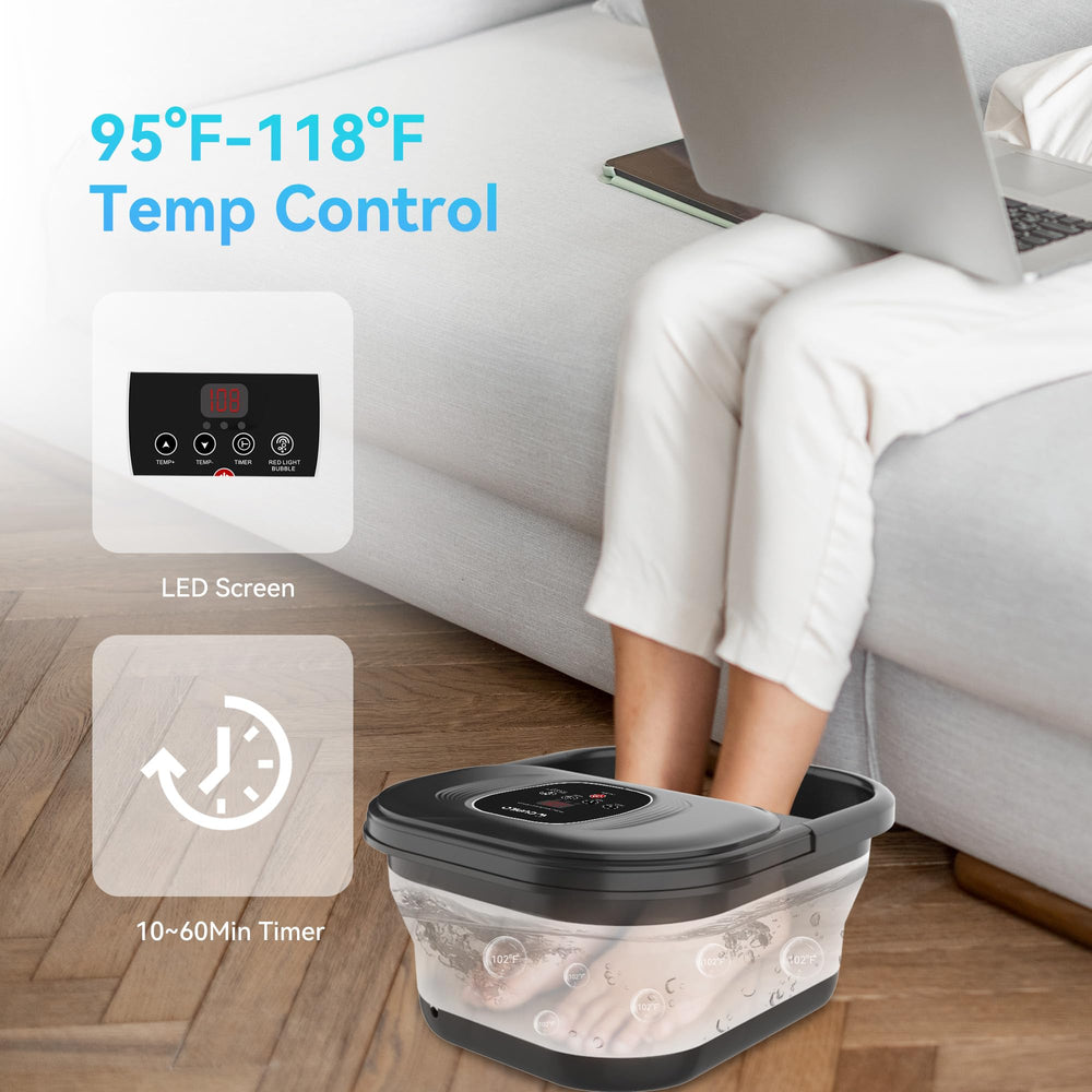 CuPiLo Bubbles massage action provides gentle foot stimulation.