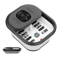CuPiLo Foot Spa Bath Massager with heat keeps water at a comfortable soak.