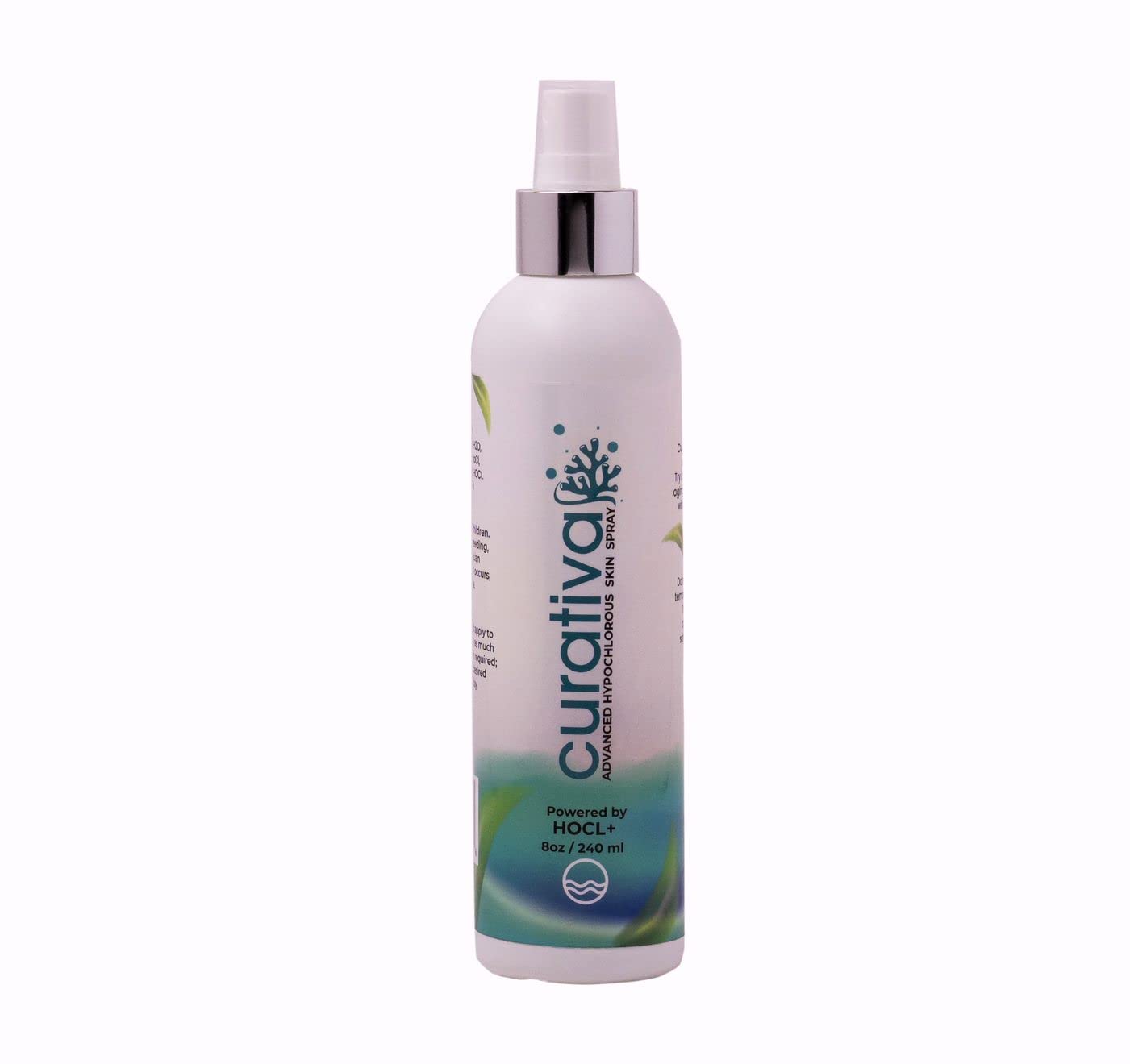 Curativa Bay Skin Spray mist dispense showing easy daily application for clear skin.