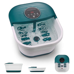 CURECURE collapsible foot spa basin folded for compact storage
