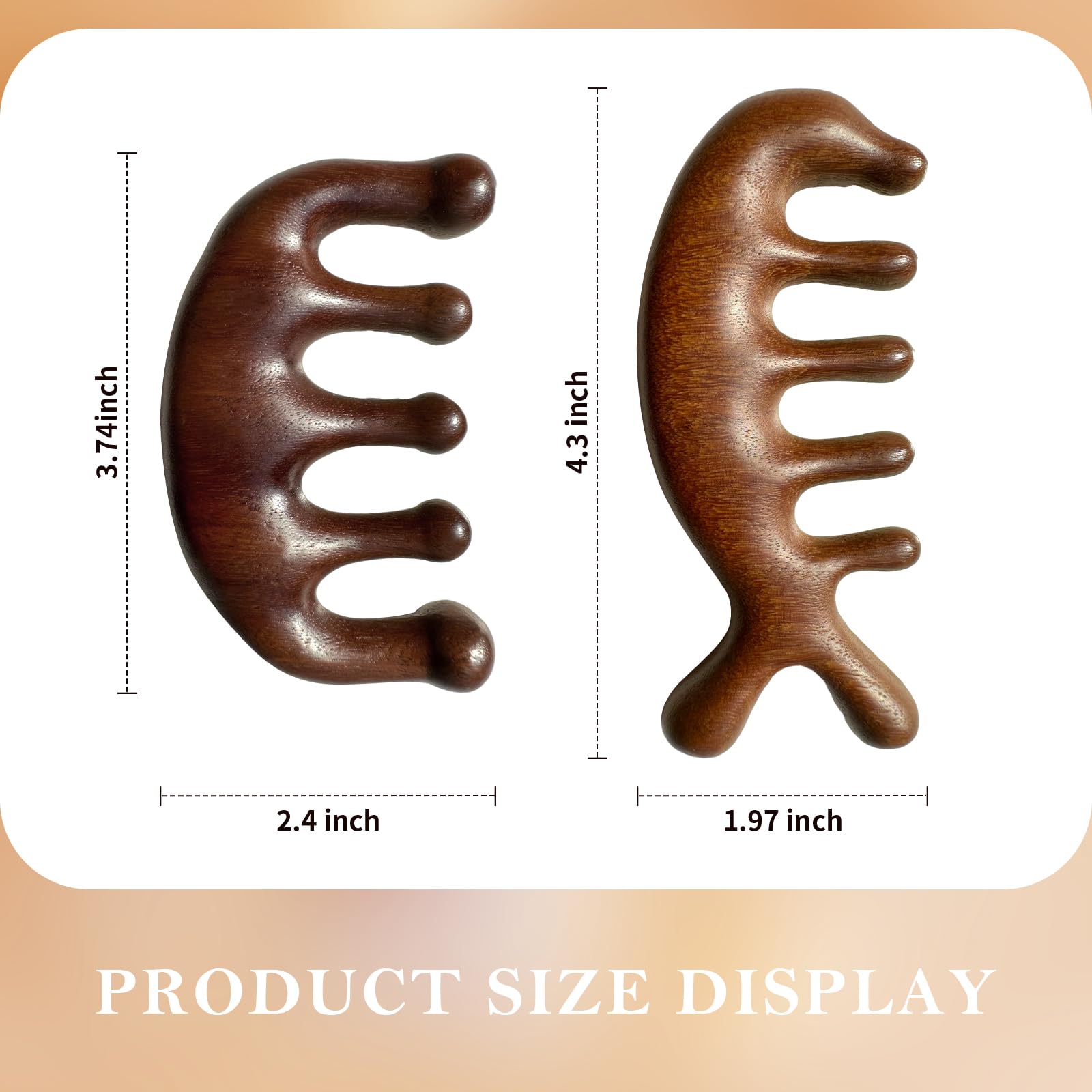 Cureder natural green sandalwood texture highlighting eco-friendly materials.