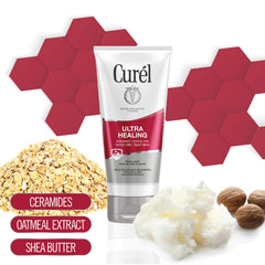 Curél Ultra Healing Intensive Body Lotion applied to dry arm for relief
