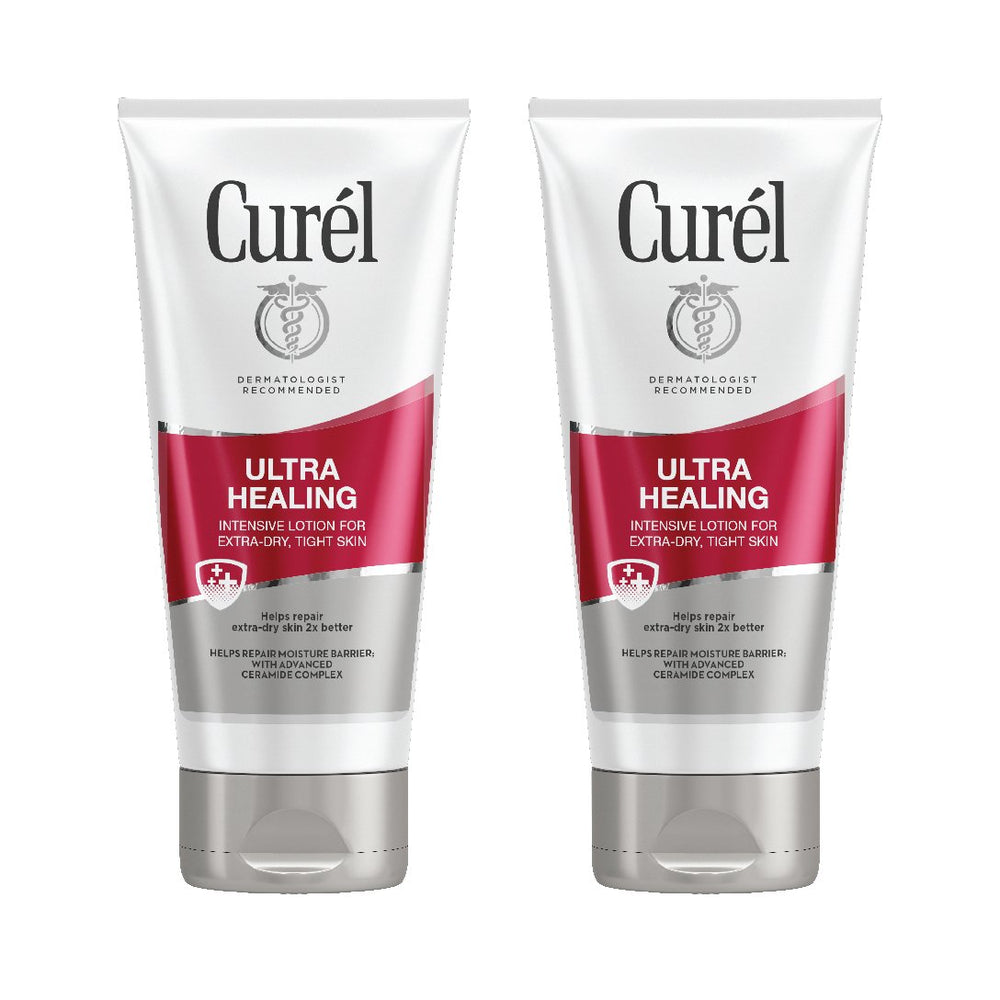 Curél Ultra Healing Intensive Body Lotion bottle close-up for all-day hydration