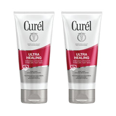 Curél Ultra Healing Intensive Body Lotion bottle close-up for all-day hydration