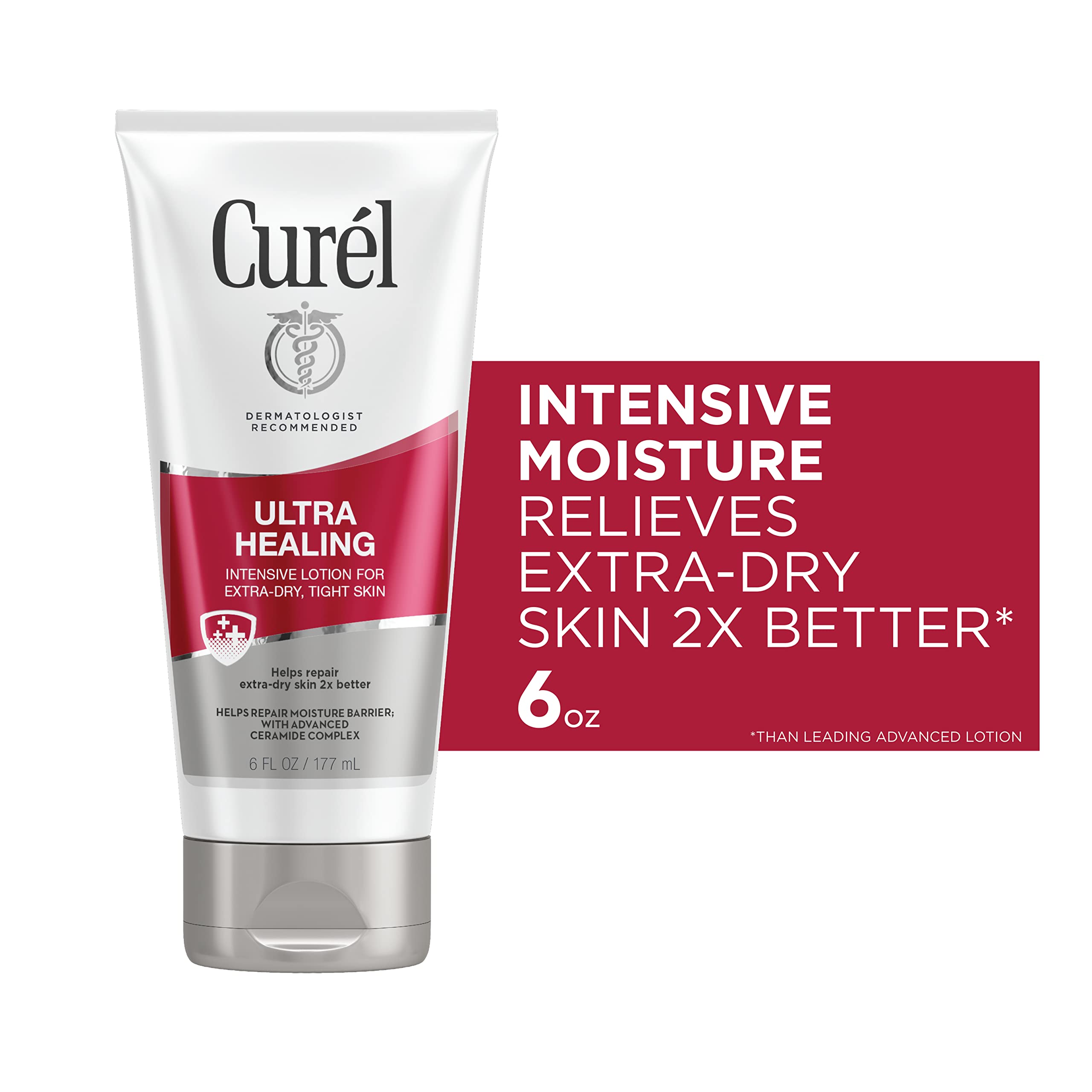Curél Ultra Healing Intensive Body Lotion pump delivering non-greasy hydration