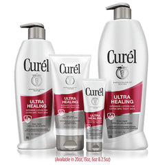 Curél Ultra Healing Intensive Body Lotion two-pack emphasizing long-lasting moisture