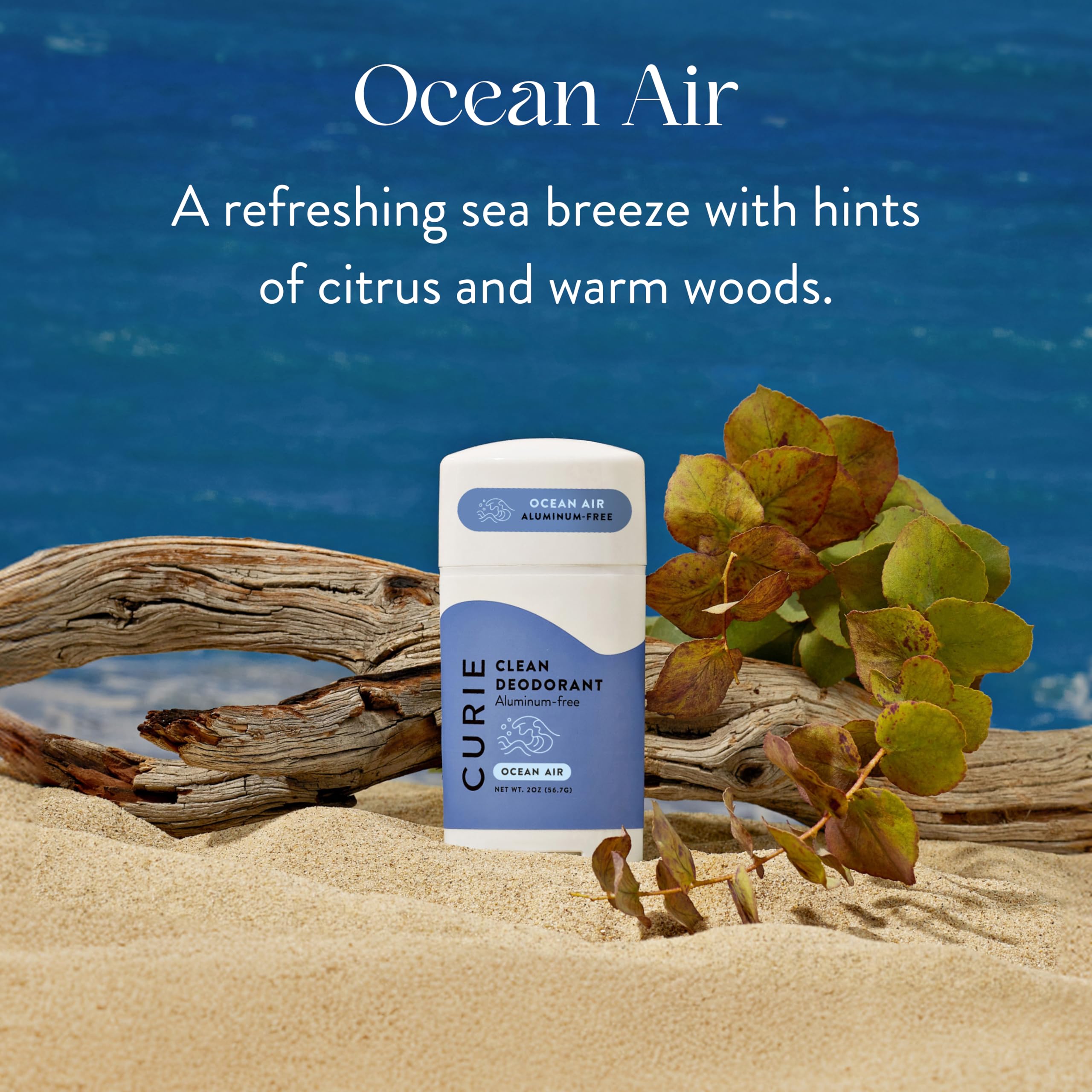 Two-pack Curie deodorant offers value and steady supply.