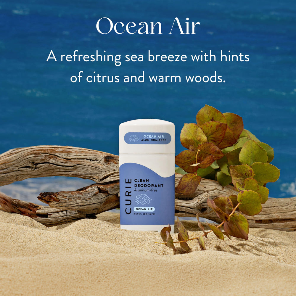 Two-pack Curie deodorant offers value and steady supply.