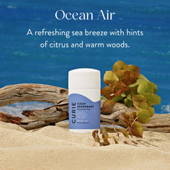 Curie deodorant packaging two-pack highlighting value and long-lasting odor protection.