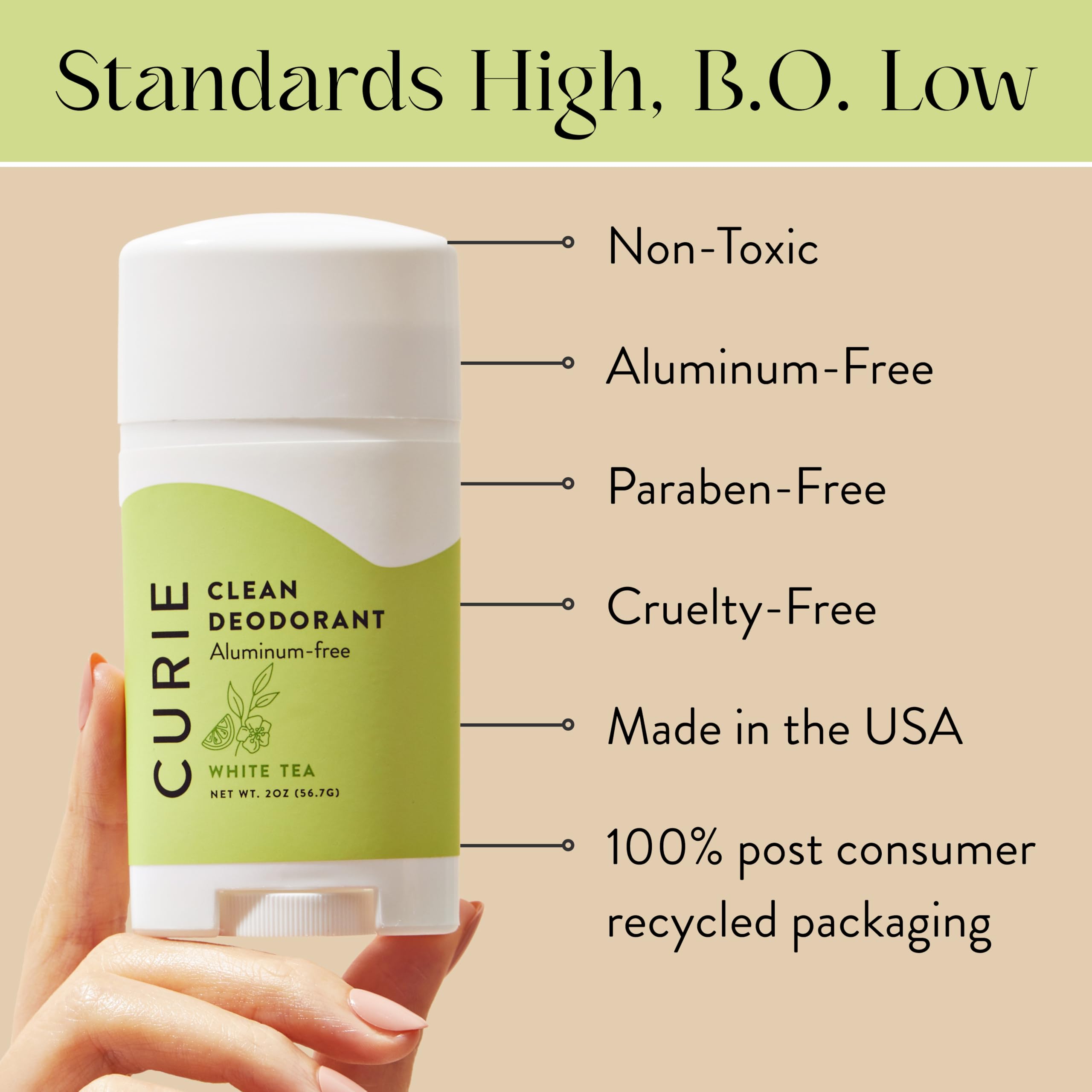 Curie mini travel-size deodorant for on-the-go freshness