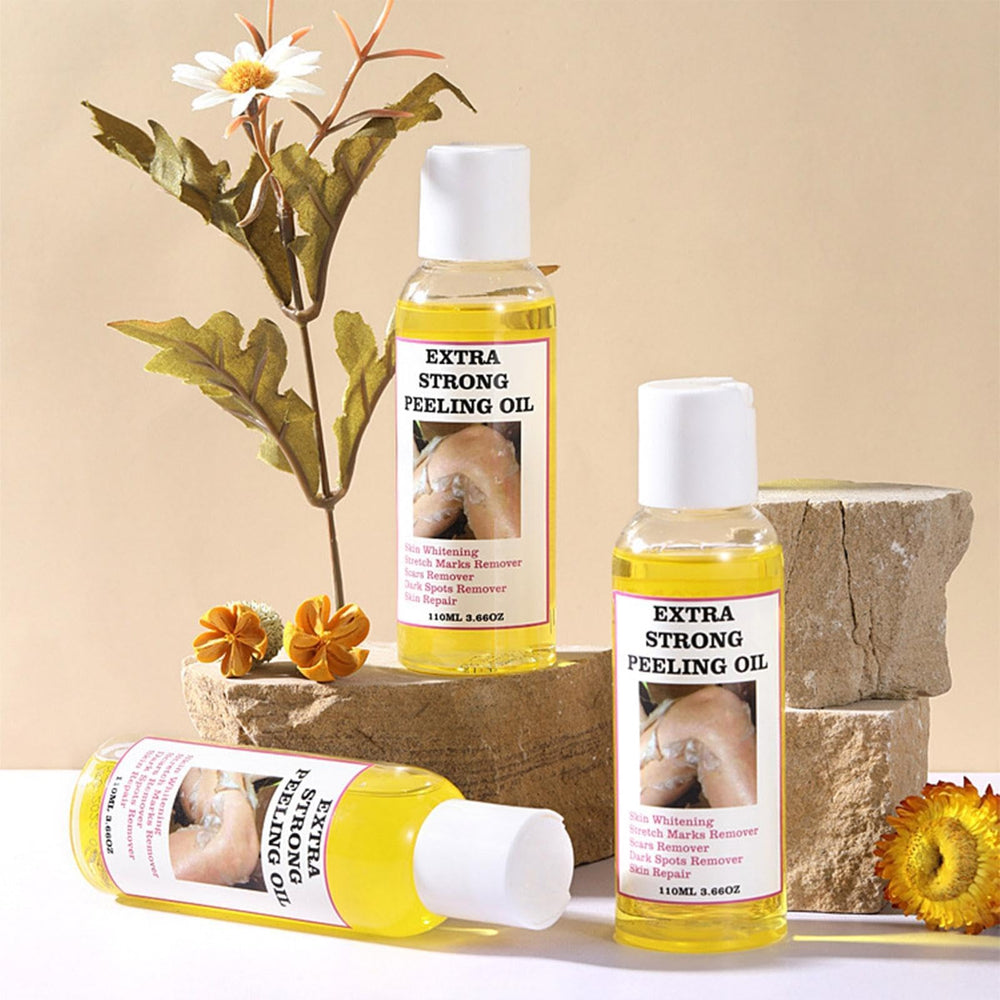 CurioQuill exfoliating oil used on face and body for even texture.