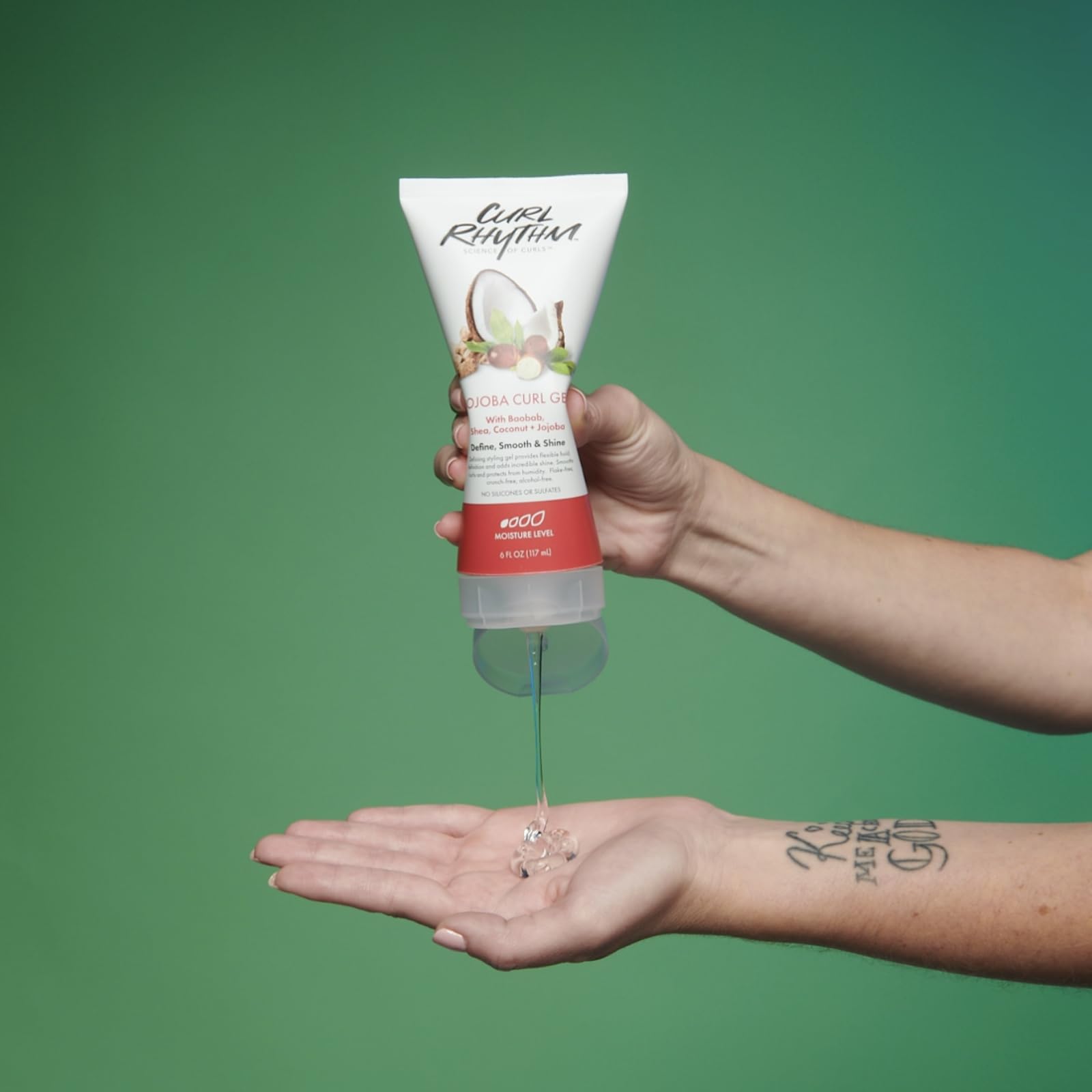 Curl Rhythm Baobab-Shea-Coconut ingredients close-up reveals nourishing hydration and strength for coils.