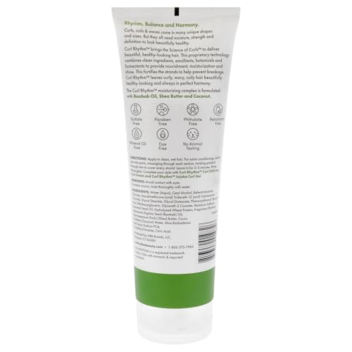 Curl Rhythm Deep Moisturizing Curl Conditioner after-use curls show shine and manageability