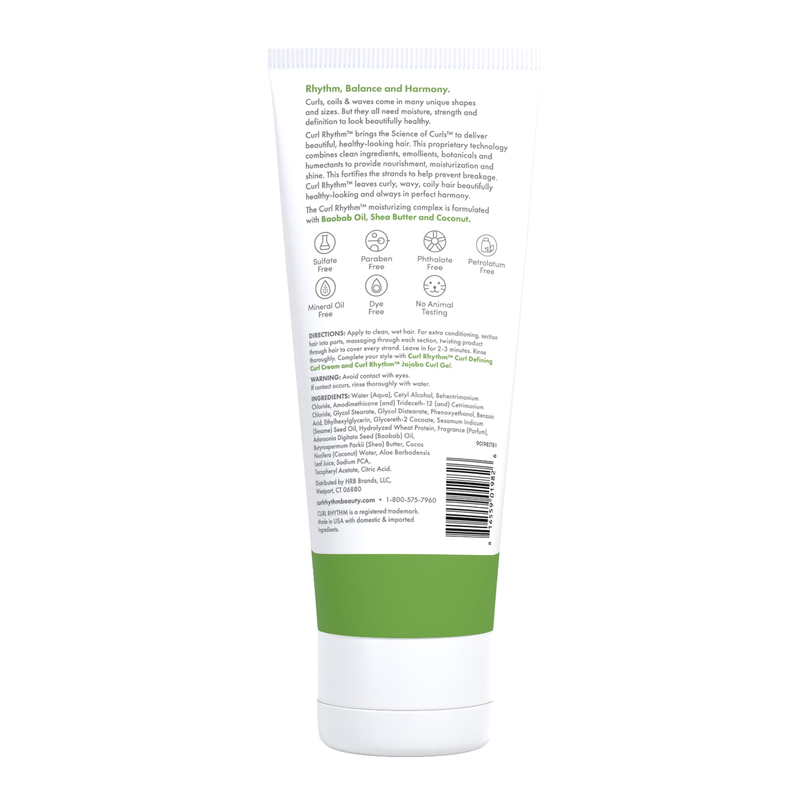 Curl Rhythm Deep Moisturizing Curl Conditioner in bathroom setting for smooth post-application results
