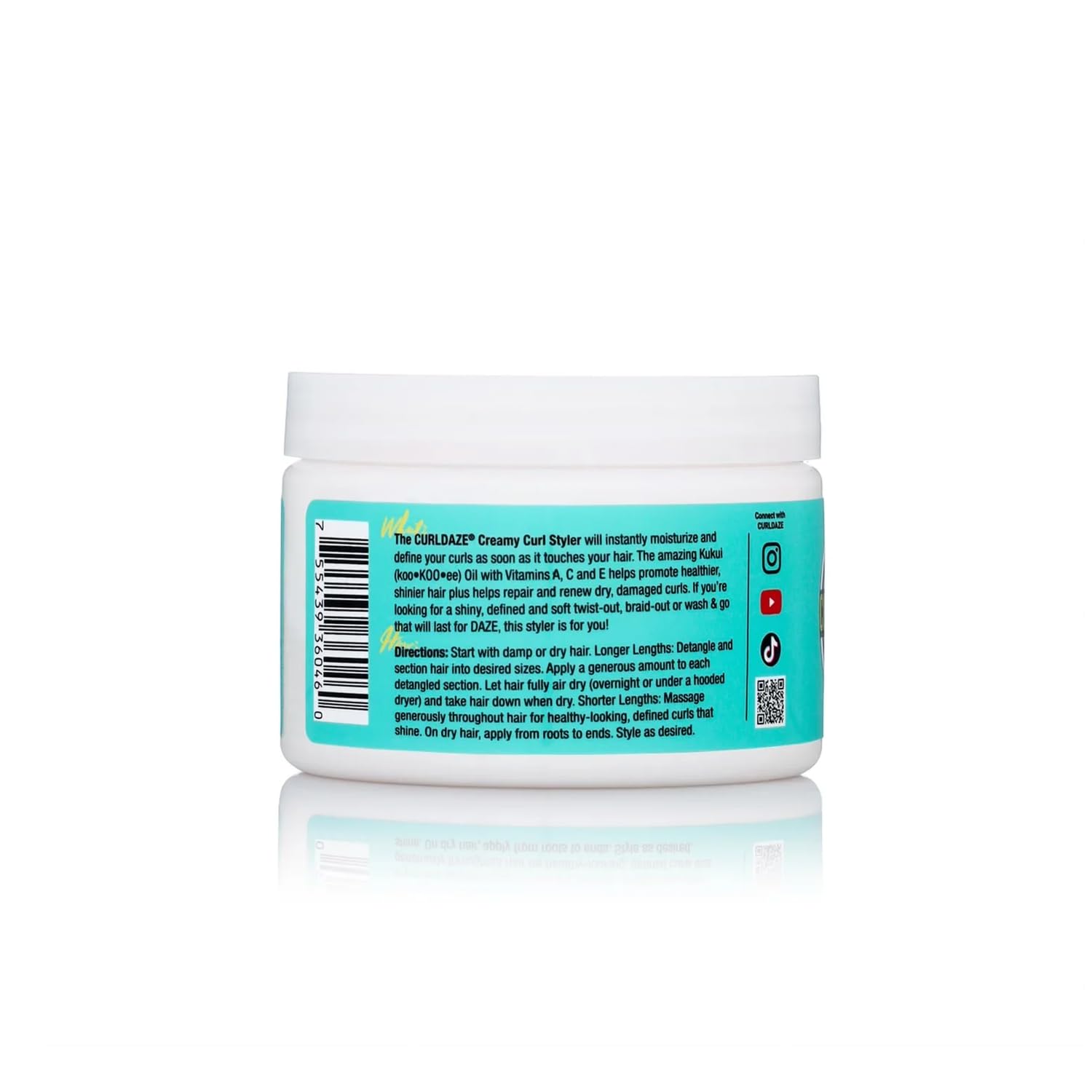 Curldaze brillo suave para rizos, aspecto saludable.