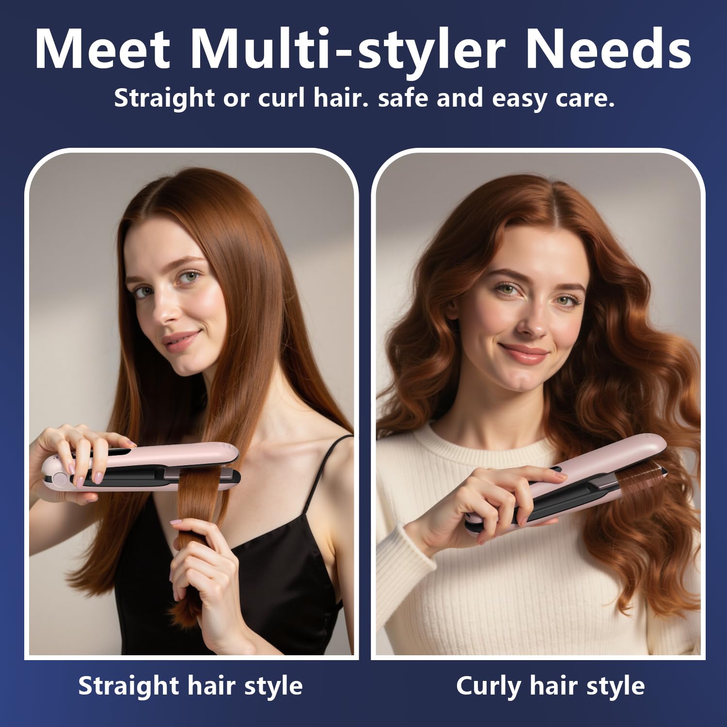 Curlix mini travel straightener in compact form for quick touch-ups on the go