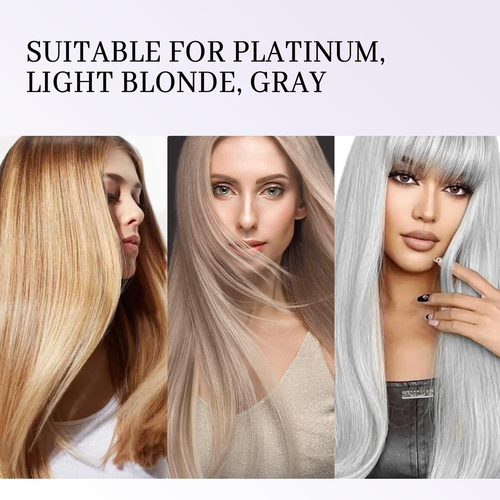Curlland color-depositing conditioner for gray and blonde hair reinforces cool tones