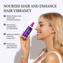 Curlland dual-action color deposit keratin provides tone correction and repair
