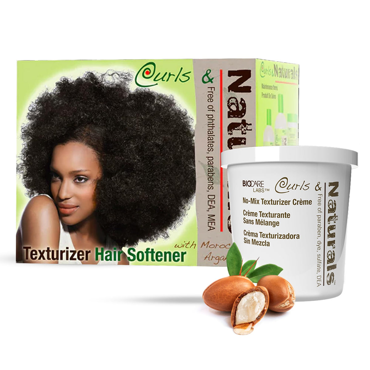 Curls & Naturals texturizante crema texturizante para rizos definidos y suaves.