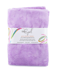 Curly Girl towel anti-frizz wrap for curls - fast drying and gentle on hair