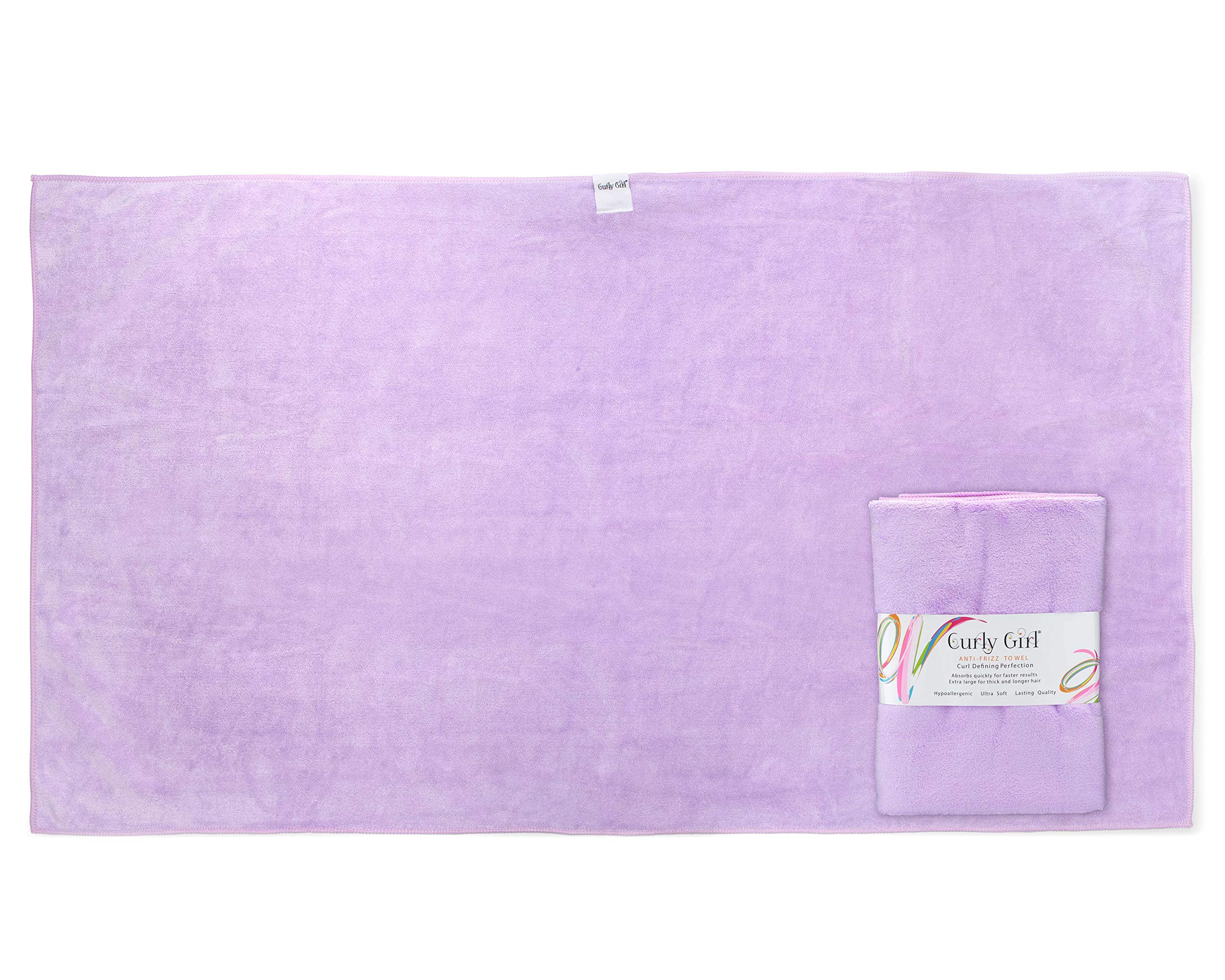 Curly Girl towel hair care accessory - microfiber for curls on the go