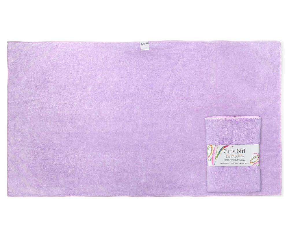 Curly Girl towel hair care accessory - microfiber for curls on the go