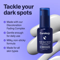 Daily-use view of Curology Dark Spot Serum suitable for all skin types.