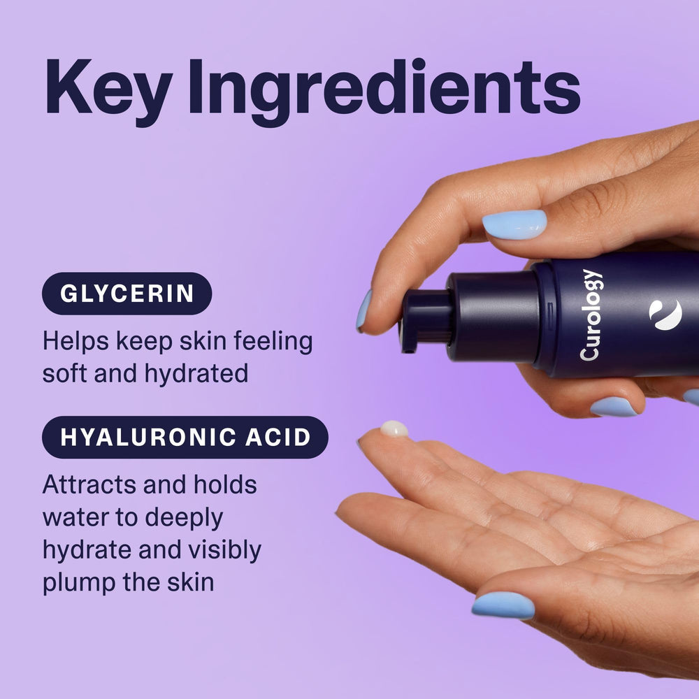 Curology Gel Face Moisturizer used in AM/PM routine for hydration.