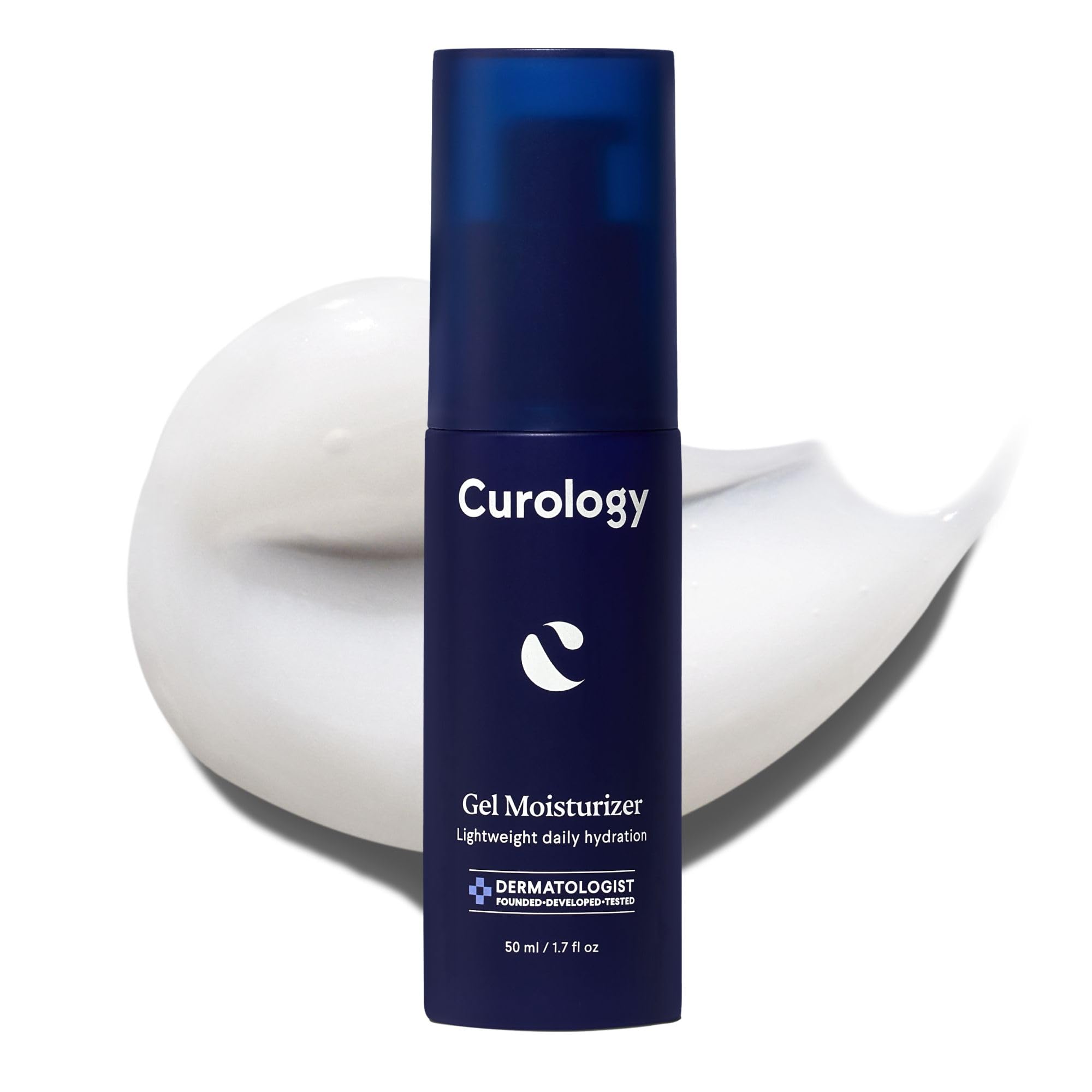 Curology Gel Face Moisturizer bottle showcases lightweight daily hydration.