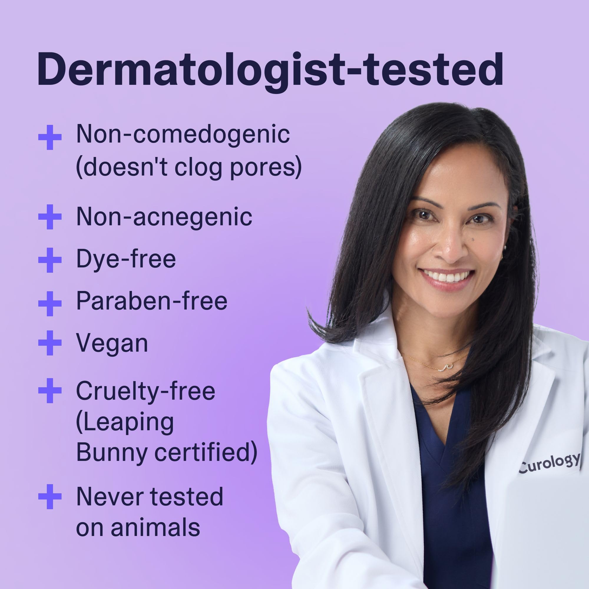 Curology Gel Face Moisturizer fragrance-free label for sensitive skin.