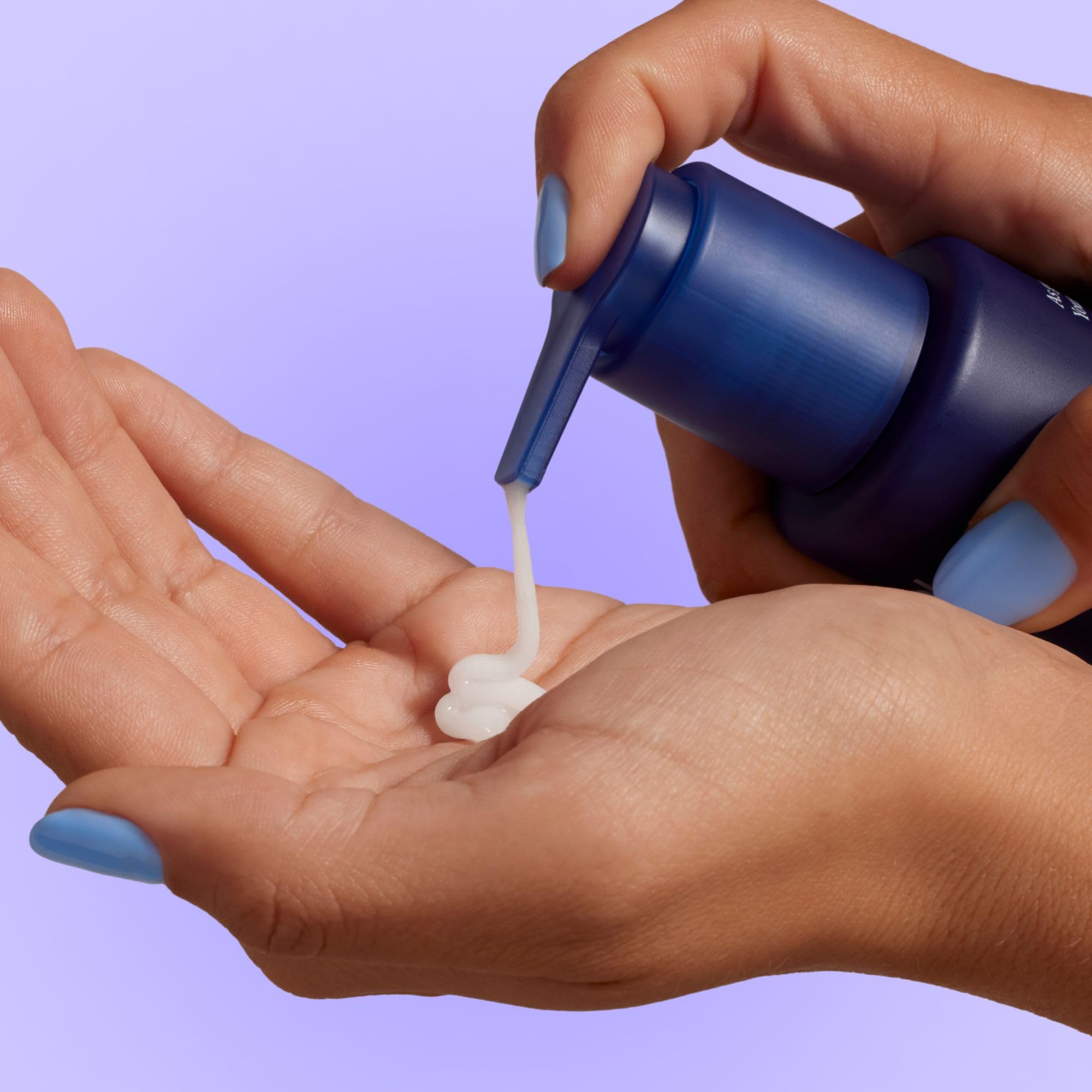 curology gentle cleanser hand application showing morning routine use for everyday skin care