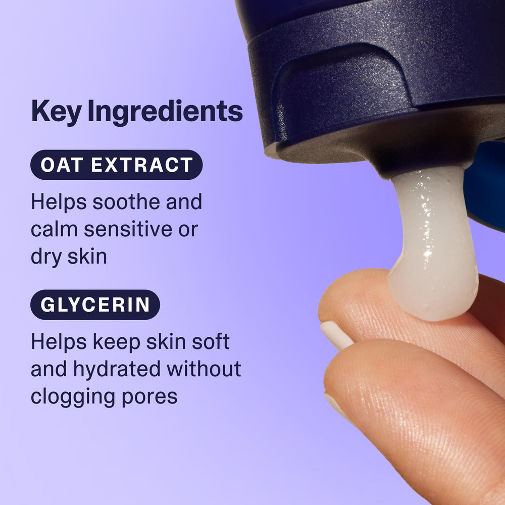 Curology Lightweight Gel Moisturizer dispensed texture with quick-absorb hydration for the skin barrier