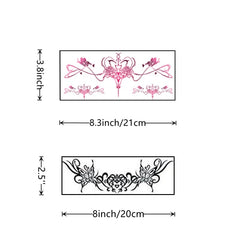 CURTEK belly button tattoo designs in black and red for bold night-out style