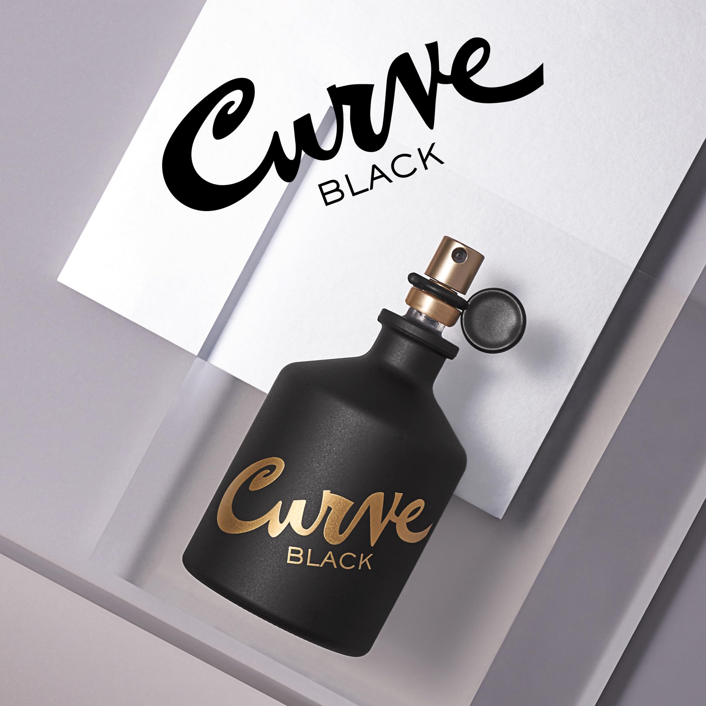Curve Black for Men on shelf display ready for day or date night.
