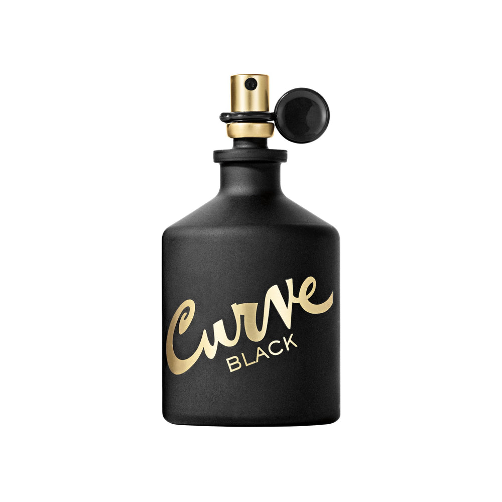 Curve Black for Men spray nozzle angled for quick, refreshing application.