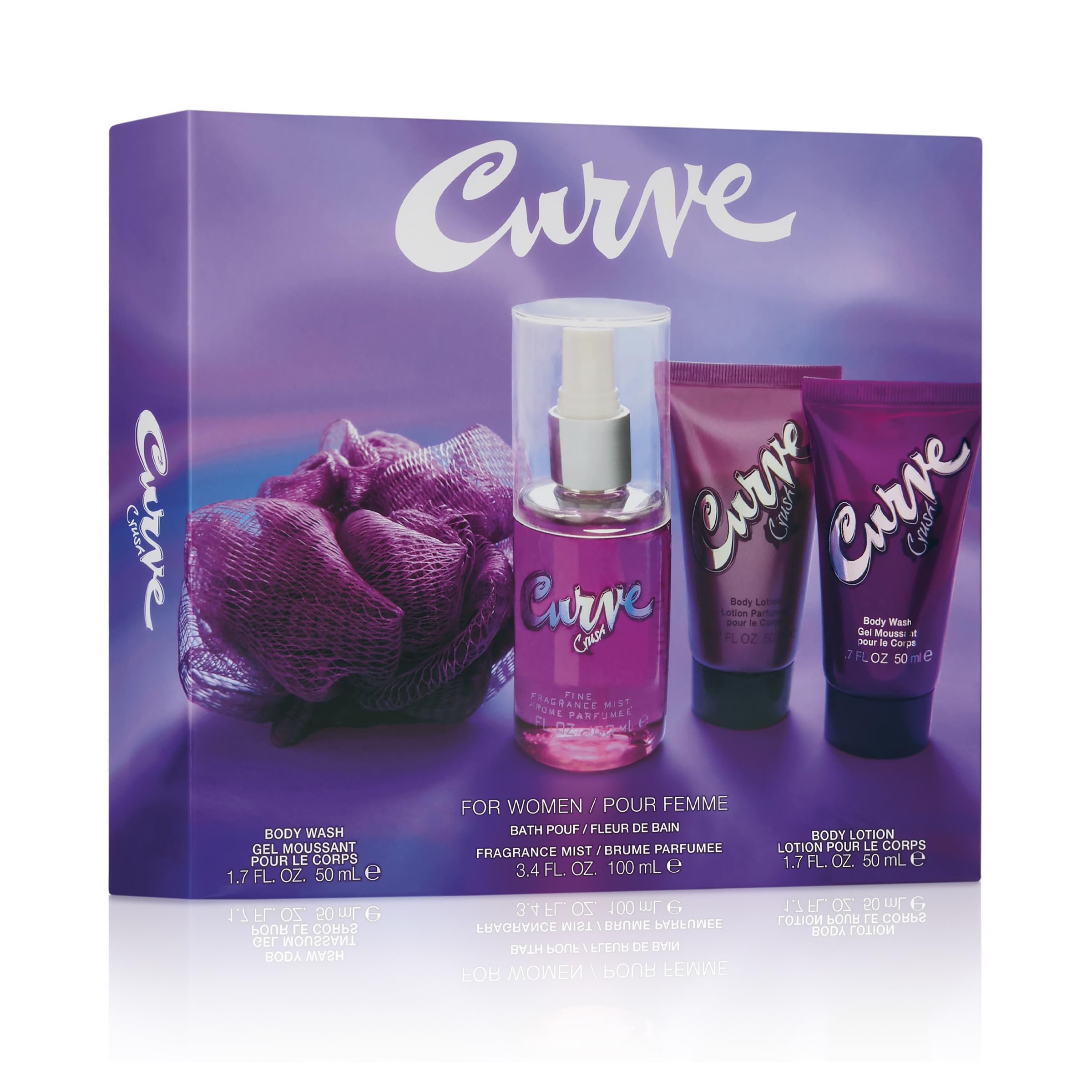 Curve Crush body lotion tube delivers lightweight moisture after shower.