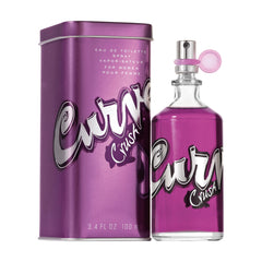 Curve Crush bottle front showcases sleek design and floral warmth for daily wear.