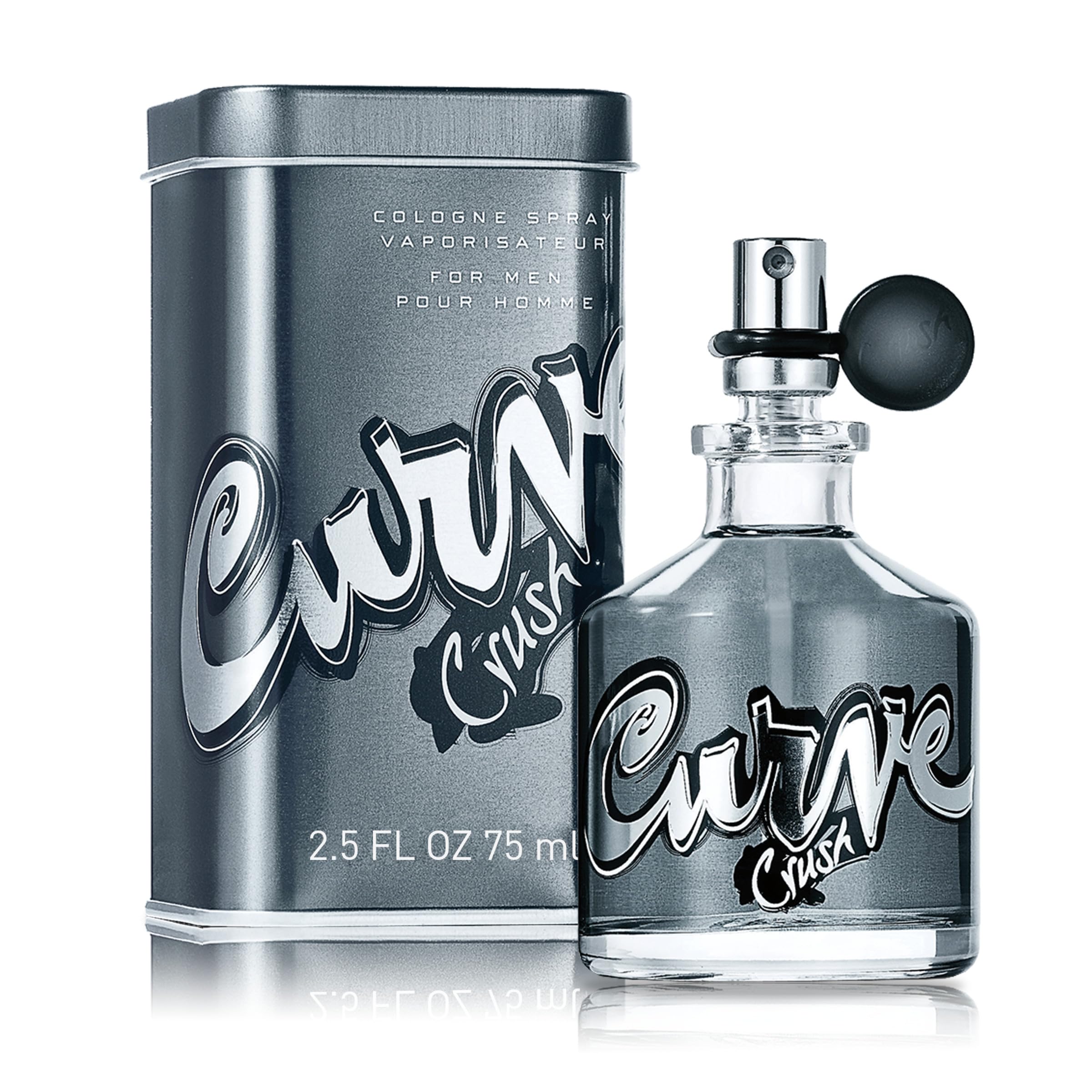 Curve Crush men's cologne bottle front view for versatile day-to-night wear.
