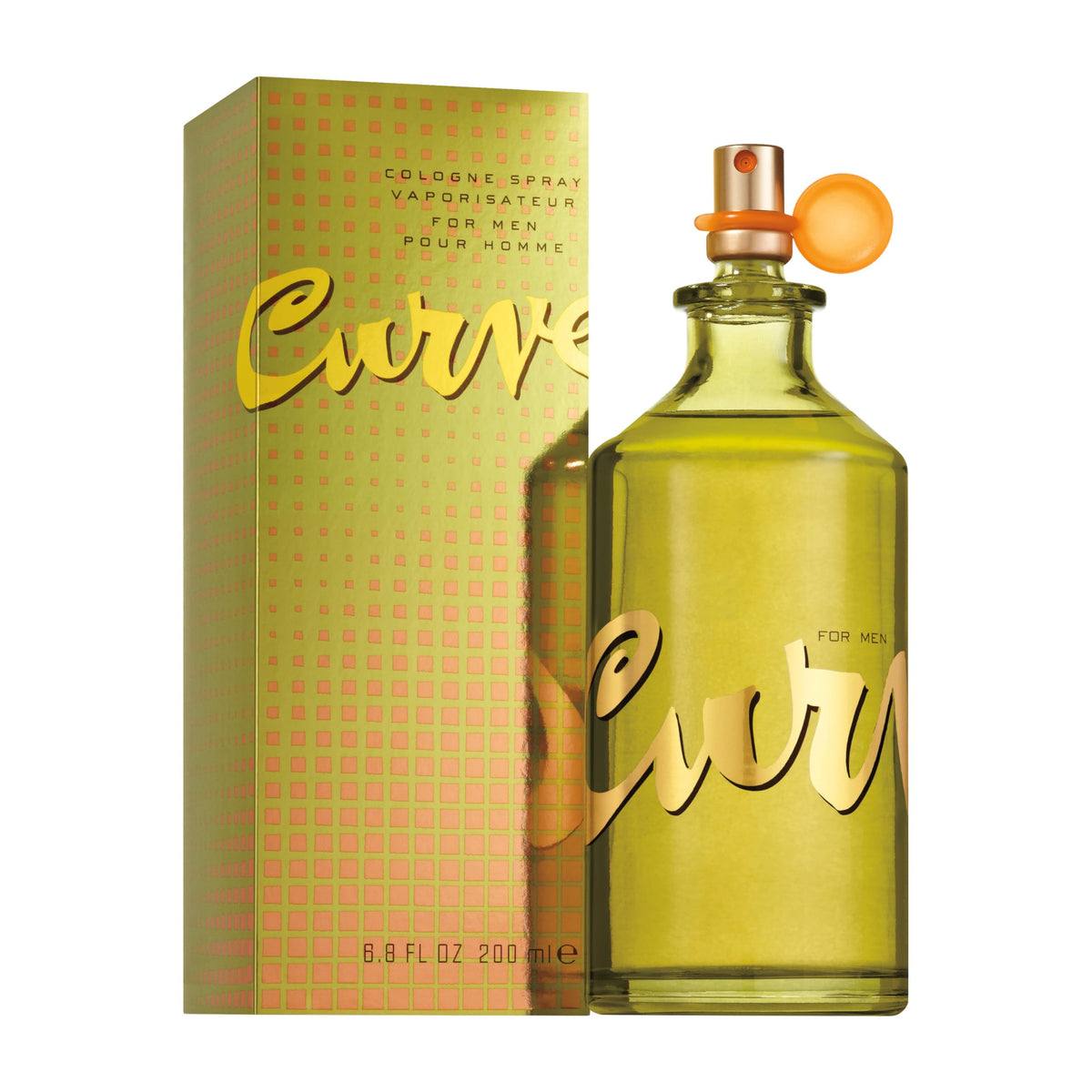 Curve Men's Cologne bottle highlights spicy wood notes for a bold daily fragrance.