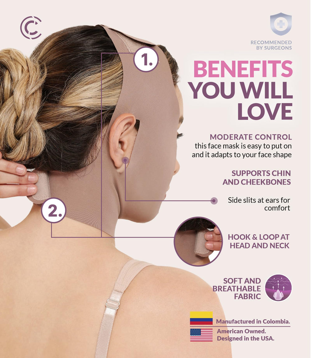CURVEEZ Open-Ear Design on wearer highlights comfort during healing.