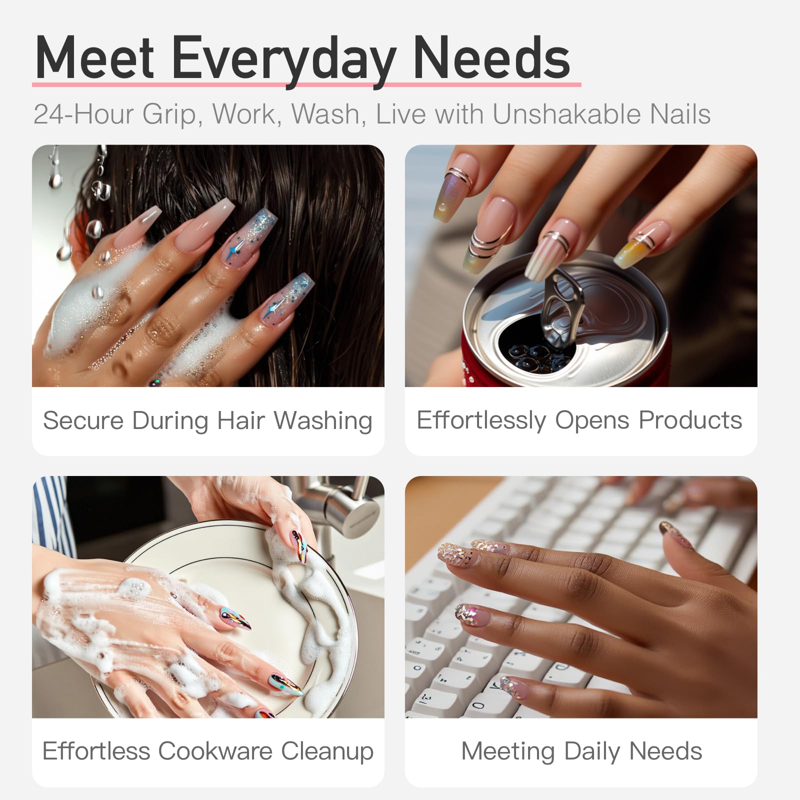 CurvLife fast-drying 15 seconds demonstrates quick set for on-the-go nails