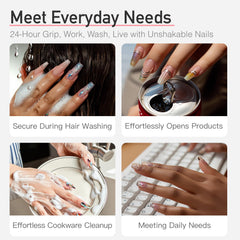 CurvLife fast-drying 15 seconds demonstrates quick set for on-the-go nails