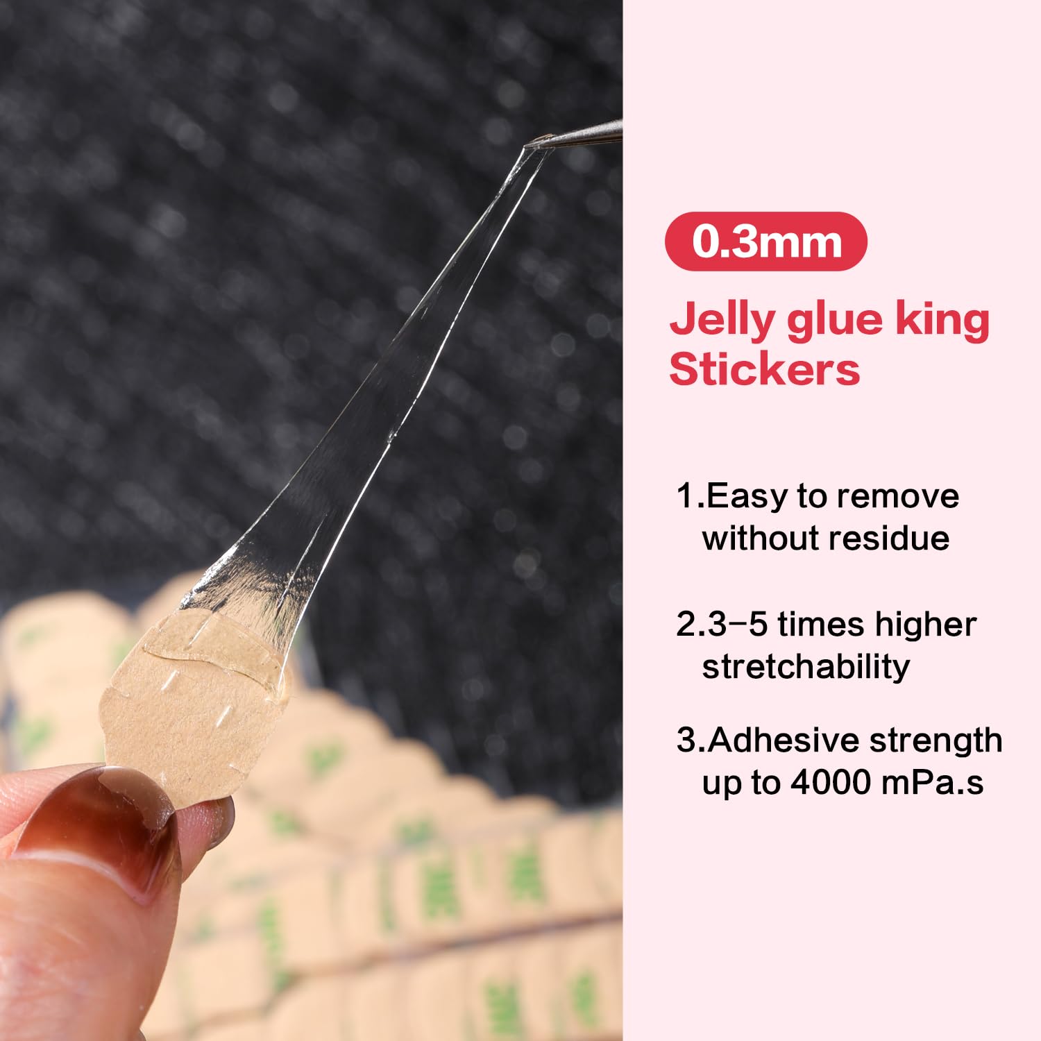 CurvLife long-wear adhesive tab ready for multi-day wear
