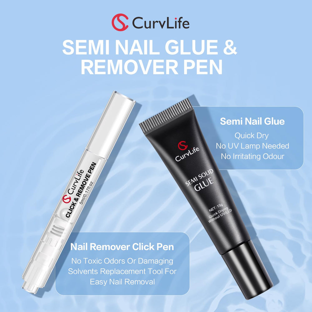 Curvlife gel dries in 10 seconds without UV light.