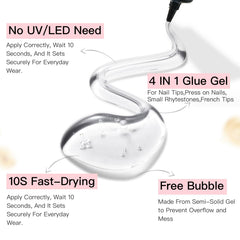 CurvLife nail glue remover 20ml pour facilitates gentle, safe removal.